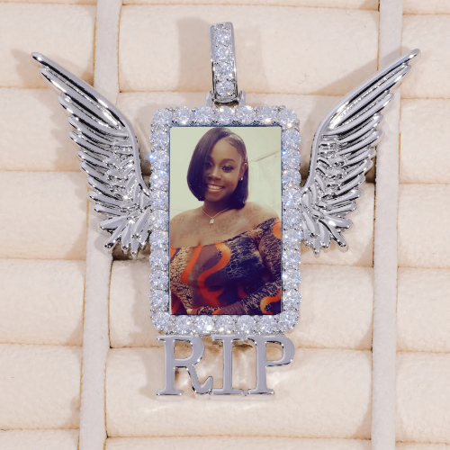 RIP WING 3D CUSTOM PICTURE PENDANT