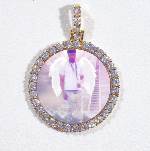 3D CIRCLE CUSTOM PICTURE PENDANT SMALL SIZE
