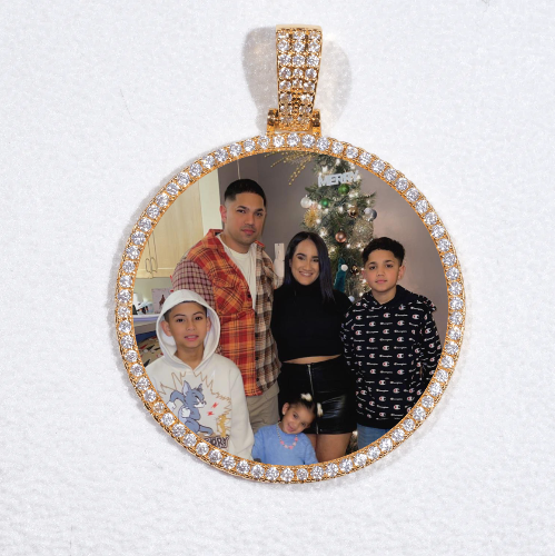 MEDIUM 3D CIRCLE CUSTOM PICTURE PENDANT