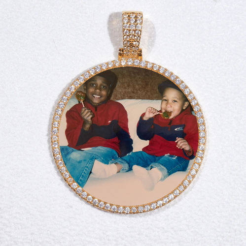 MEDIUM 3D CIRCLE CUSTOM PICTURE PENDANT