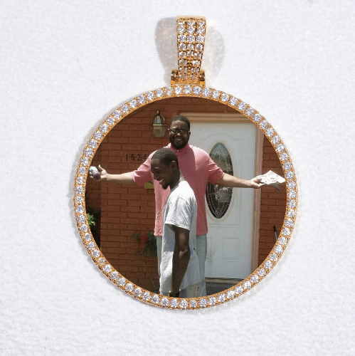 MEDIUM 3D CIRCLE CUSTOM PICTURE PENDANT