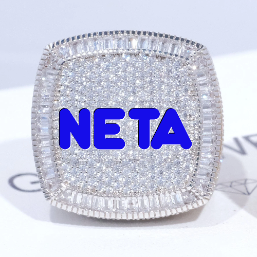 CUSTOM LETTER 3D ICED RING