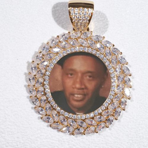 Large 3D Wheat Ear Custom Picture Pendant