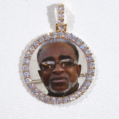 3D CIRCLE CUSTOM PICTURE PENDANT SMALL SIZE