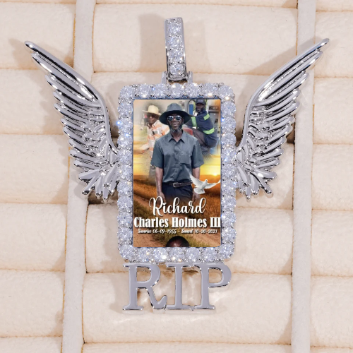 RIP WING 3D CUSTOM PICTURE PENDANT