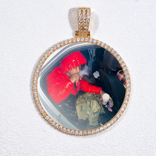MEDIUM 3D CIRCLE CUSTOM PICTURE PENDANT
