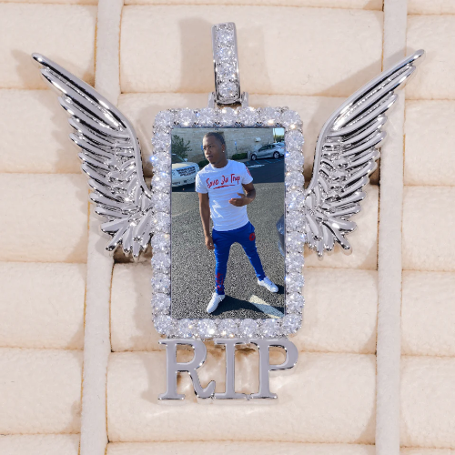 RIP WING 3D CUSTOM PICTURE PENDANT