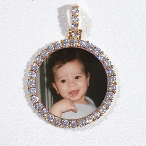 3D CIRCLE CUSTOM PICTURE PENDANT SMALL SIZE
