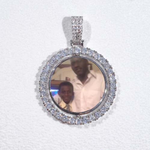 3D Spinning 2-Faced Custom Picture Pendant