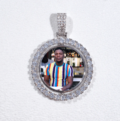 3D Spinning 2-Faced Custom Picture Pendant