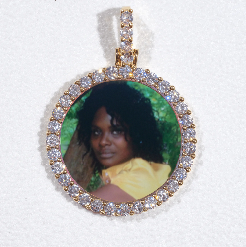 3D CIRCLE CUSTOM PICTURE PENDANT SMALL SIZE