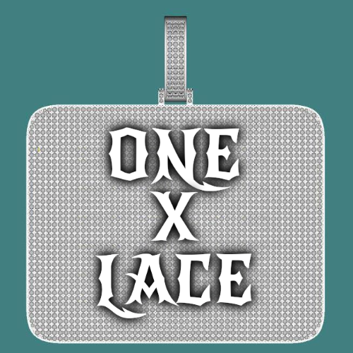 CUSTOM LETTER NECKLACE 3D BIG SQUARE