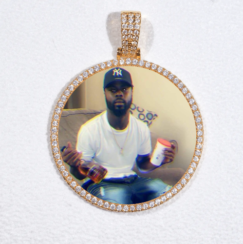MEDIUM 3D CIRCLE CUSTOM PICTURE PENDANT