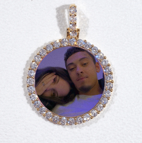 3D CIRCLE CUSTOM PICTURE PENDANT SMALL SIZE