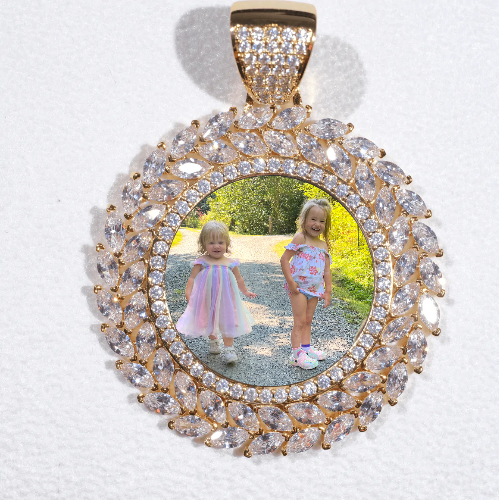 Large 3D Wheat Ear Custom Picture Pendant