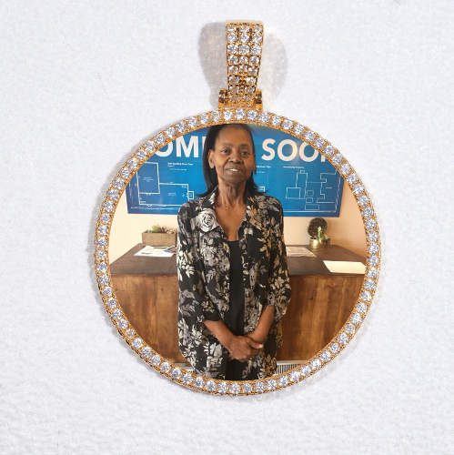 MEDIUM 3D CIRCLE CUSTOM PICTURE PENDANT