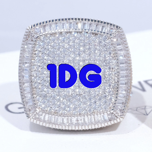 CUSTOM LETTER 3D ICED RING