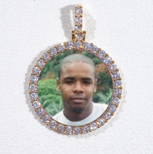 3D CIRCLE CUSTOM PICTURE PENDANT SMALL SIZE