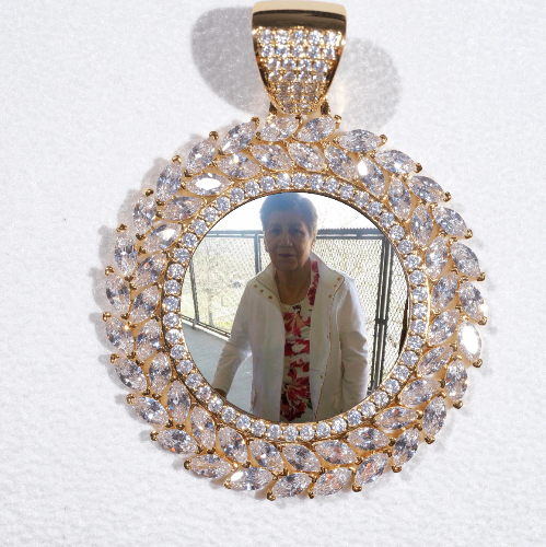 Large 3D Wheat Ear Custom Picture Pendant