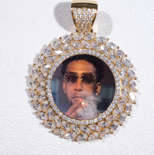 Large 3D Wheat Ear Custom Picture Pendant