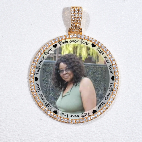 MEDIUM 3D CIRCLE CUSTOM PICTURE PENDANT