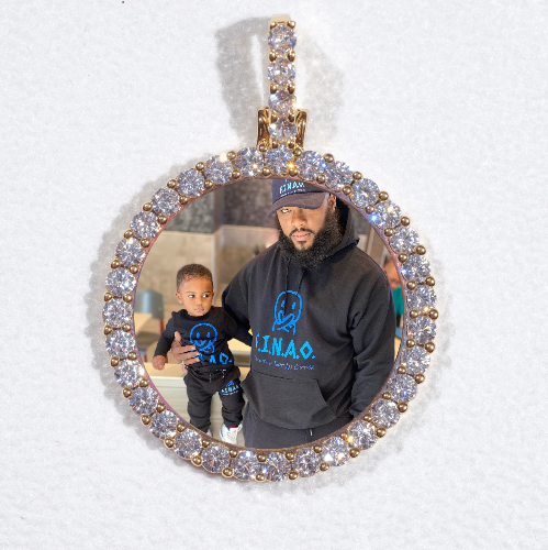 3D CIRCLE CUSTOM PICTURE PENDANT SMALL SIZE