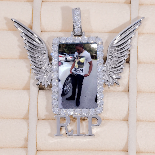 RIP WING 3D CUSTOM PICTURE PENDANT