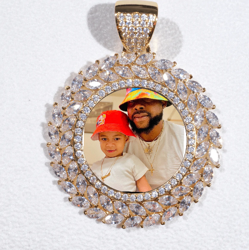 Large 3D Wheat Ear Custom Picture Pendant