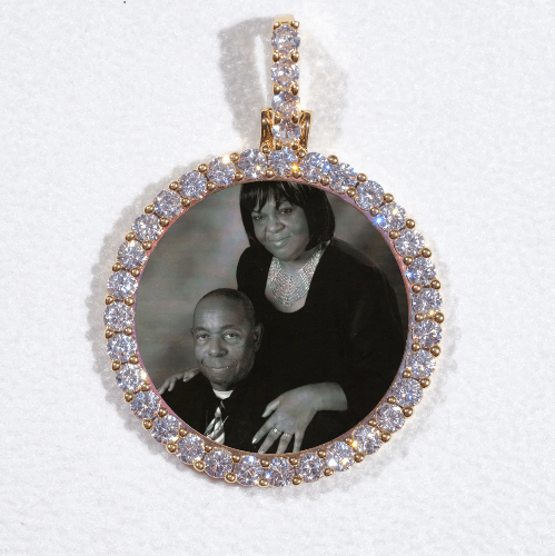 3D CIRCLE CUSTOM PICTURE PENDANT SMALL SIZE