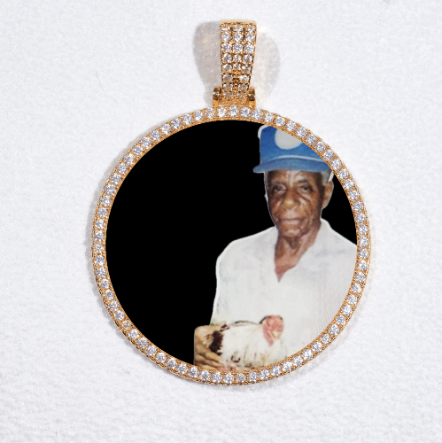 MEDIUM 3D CIRCLE CUSTOM PICTURE PENDANT