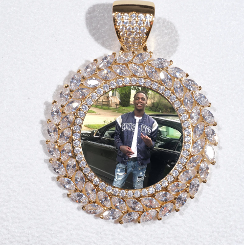 Large 3D Wheat Ear Custom Picture Pendant