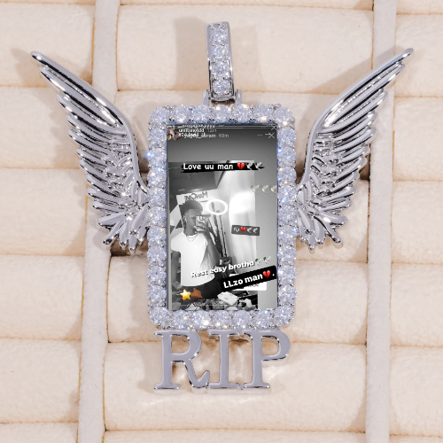 RIP WING 3D CUSTOM PICTURE PENDANT