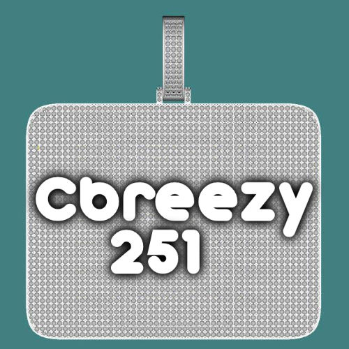 CUSTOM LETTER NECKLACE 3D BIG SQUARE