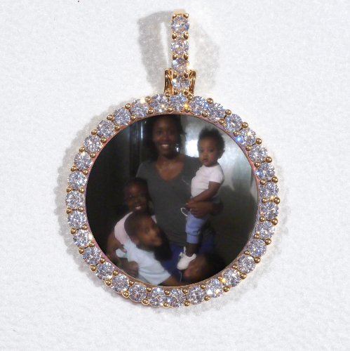 3D CIRCLE CUSTOM PICTURE PENDANT SMALL SIZE