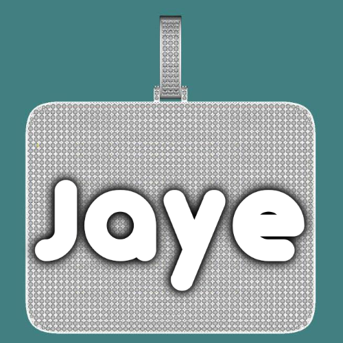 CUSTOM LETTER NECKLACE 3D BIG SQUARE