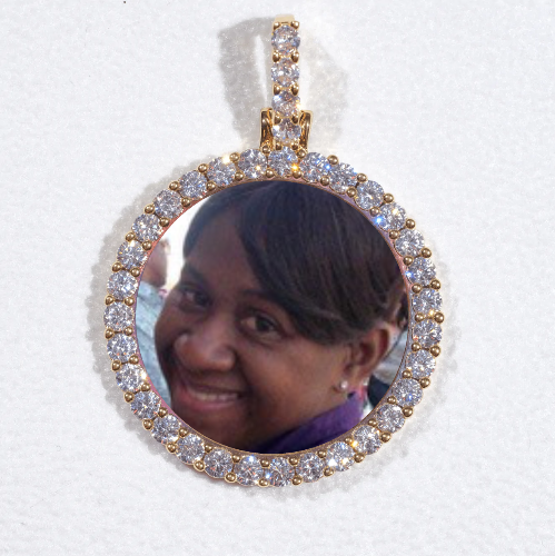 3D CIRCLE CUSTOM PICTURE PENDANT SMALL SIZE