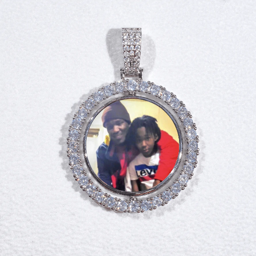 3D Spinning 2-Faced Custom Picture Pendant
