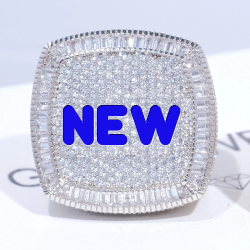 CUSTOM LETTER 3D ICED RING