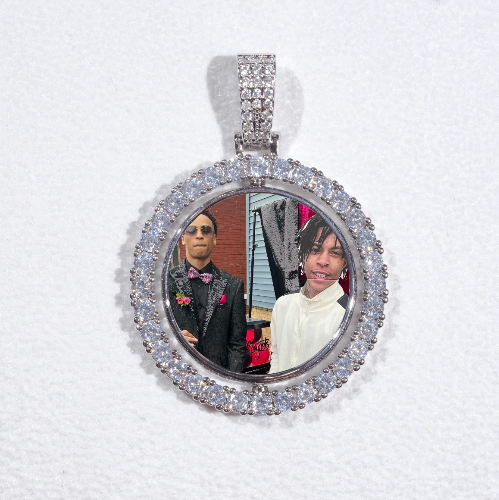 3D Spinning 2-Faced Custom Picture Pendant