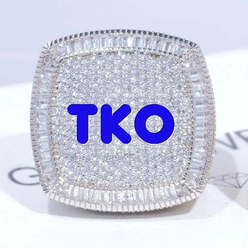 CUSTOM LETTER 3D ICED RING