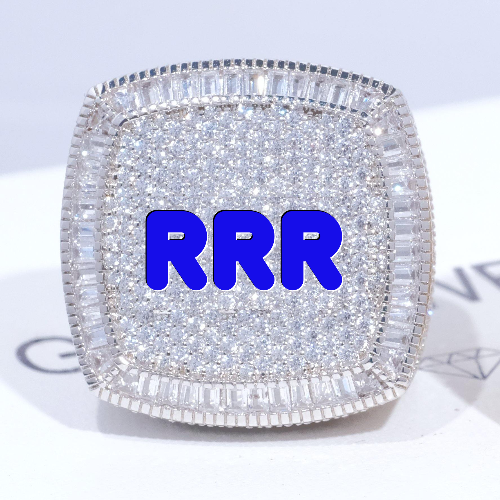CUSTOM LETTER 3D ICED RING