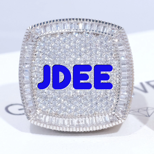 CUSTOM LETTER 3D ICED RING