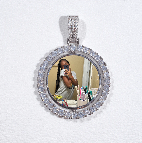 3D Spinning 2-Faced Custom Picture Pendant