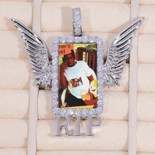 RIP WING 3D CUSTOM PICTURE PENDANT
