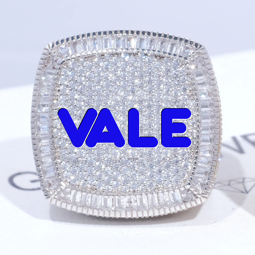 CUSTOM LETTER 3D ICED RING