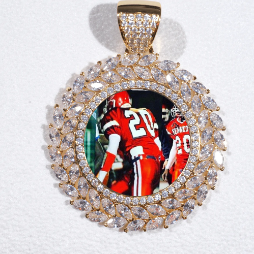 Large 3D Wheat Ear Custom Picture Pendant