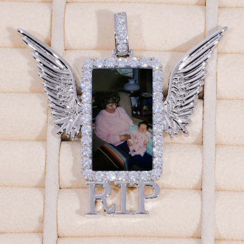 RIP WING 3D CUSTOM PICTURE PENDANT