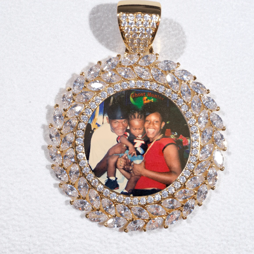 Large 3D Wheat Ear Custom Picture Pendant
