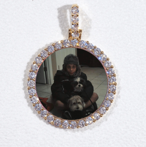 3D CIRCLE CUSTOM PICTURE PENDANT SMALL SIZE