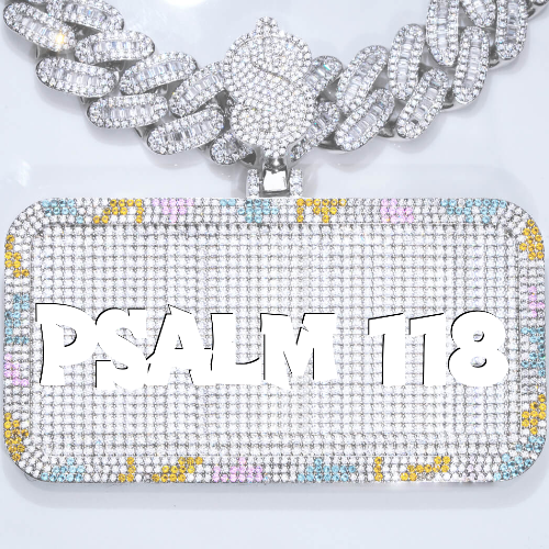 CUSTOM LETTER NECKLACE 3D COLORFUL SQUARE